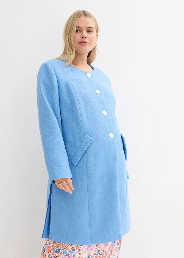 Abrigo premamá azul bebé