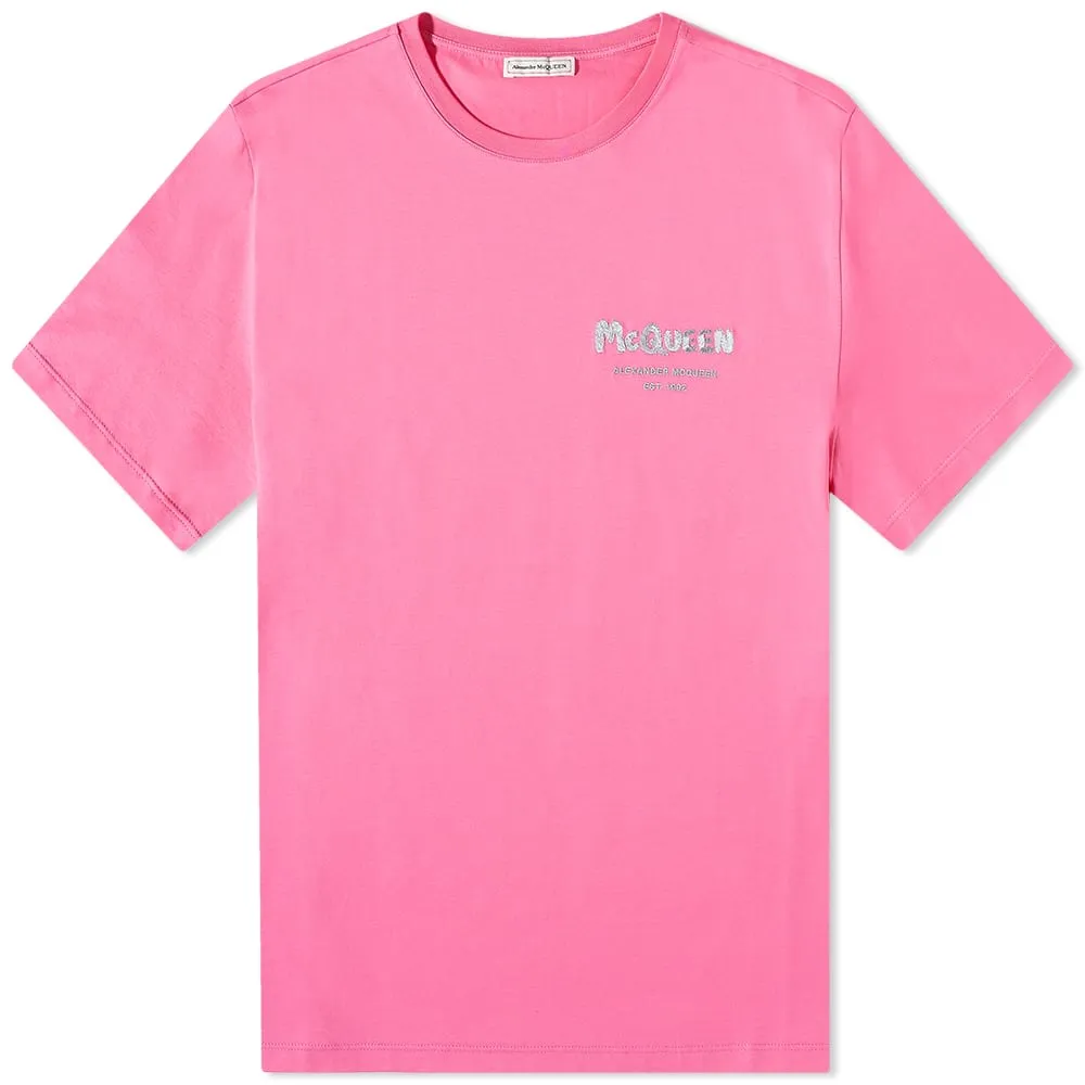 Alexander McQueen Small Graffiti Logo Tee