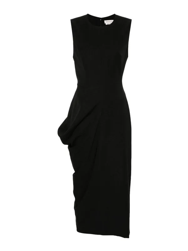 Alexander Mcqueen Vestido Midi - Negro