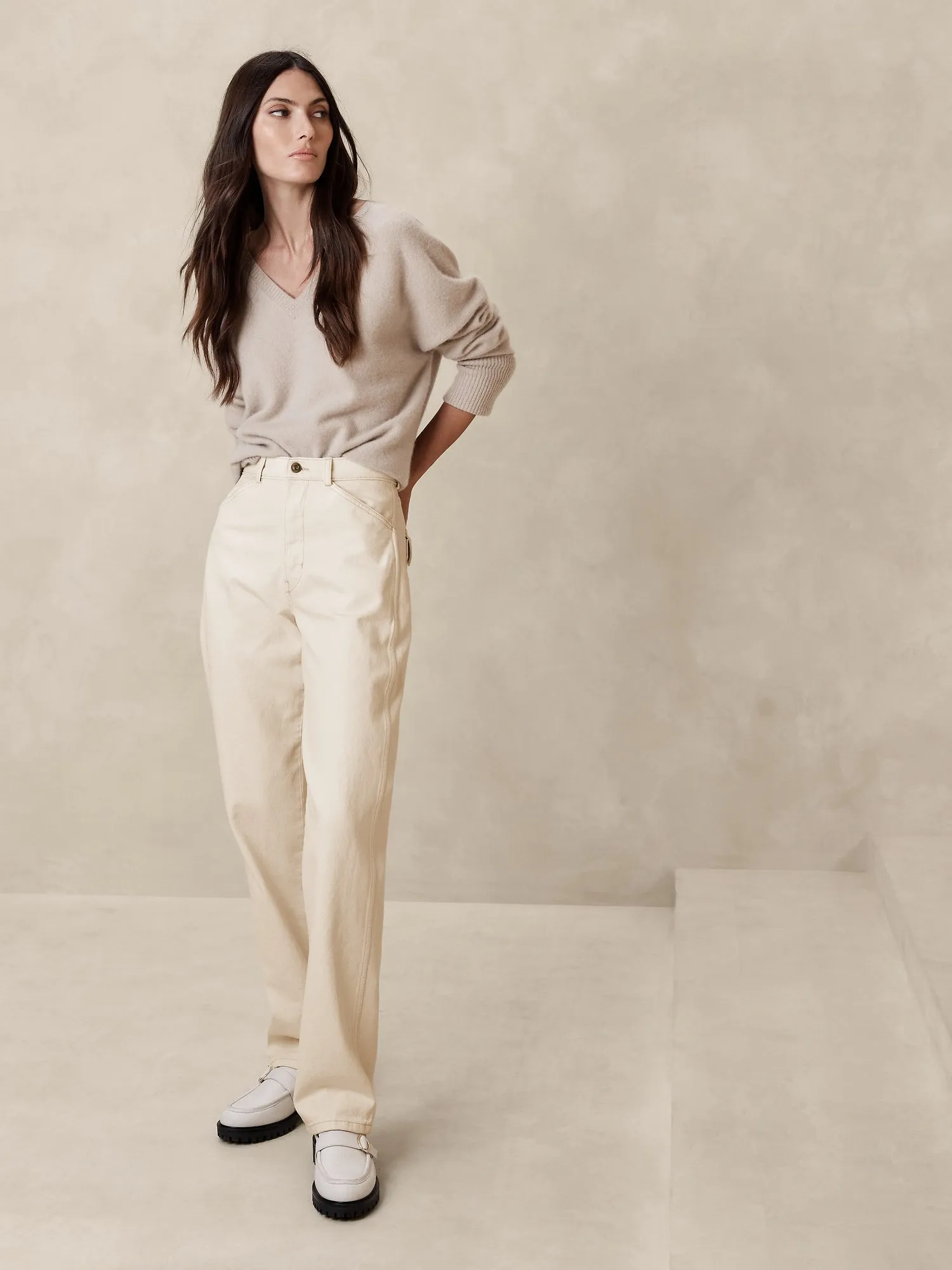 BANANA REPUBLIC JEANS MUJER ARTISAN RELAXED-STRAIGHT