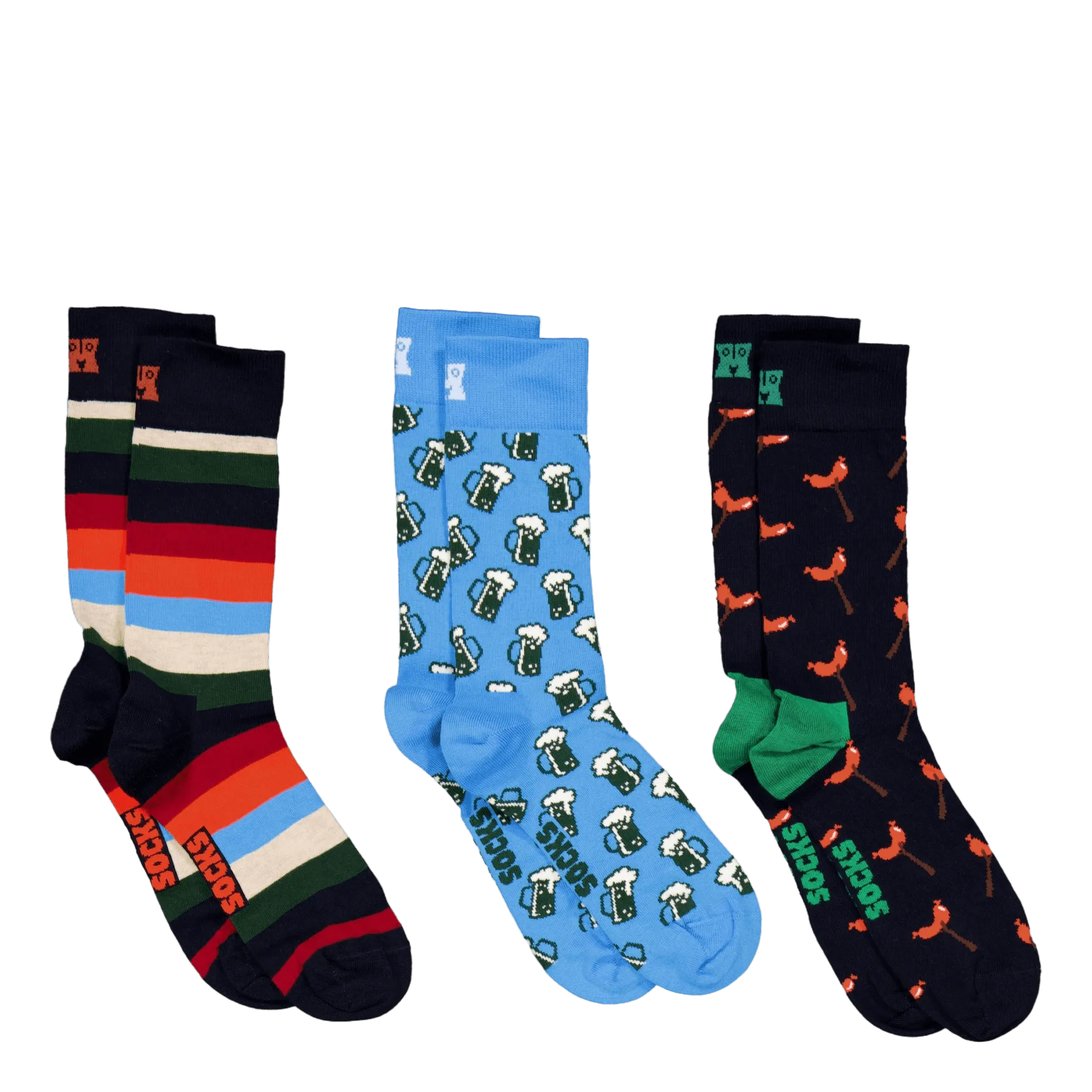 Calcetines Happy Socks 3-pack Wurst And Beer Socks Gi Navy