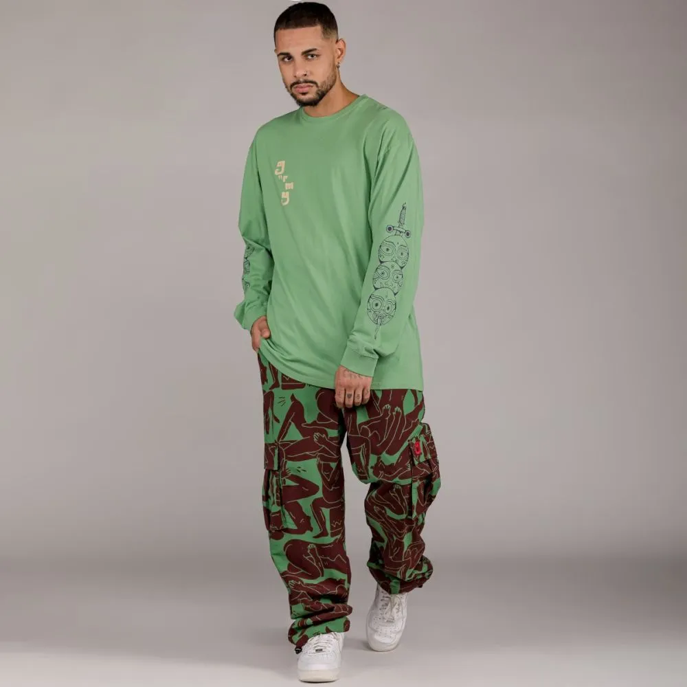 Camiseta manga larga Grimey "LUST MANTRA" - Green | Fall 22
