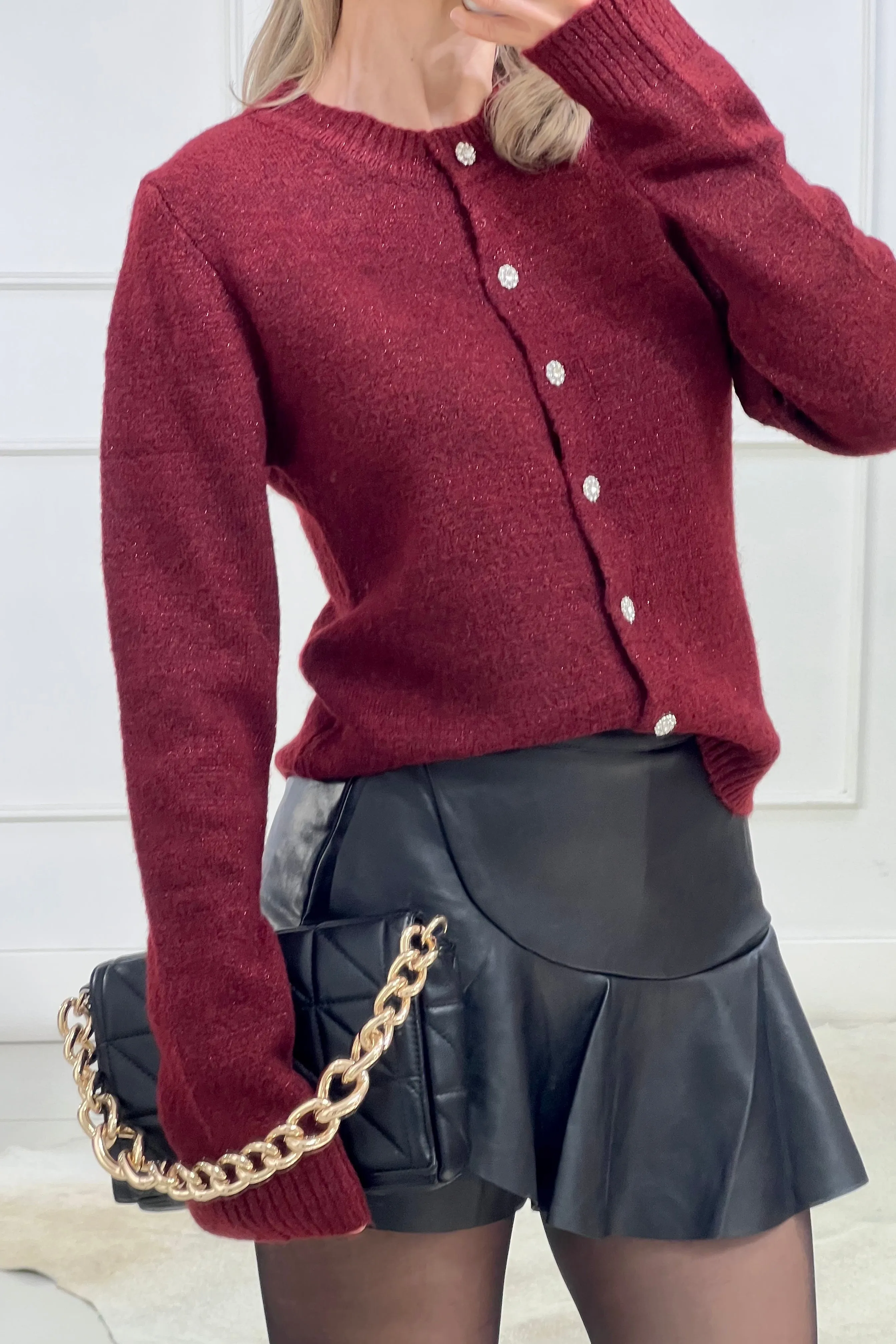 CARDIGAN BOTONES DE FLOR