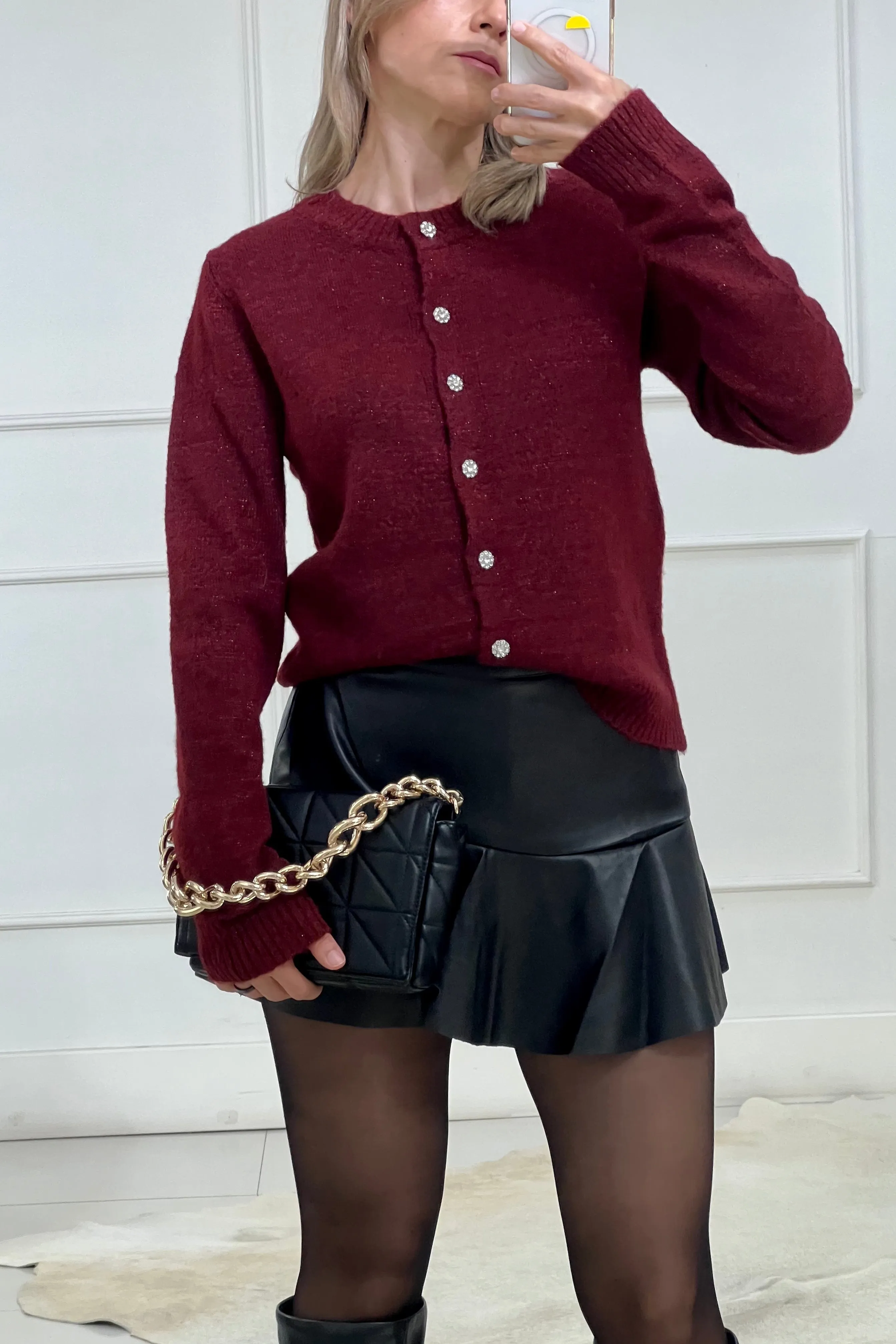 CARDIGAN BOTONES DE FLOR