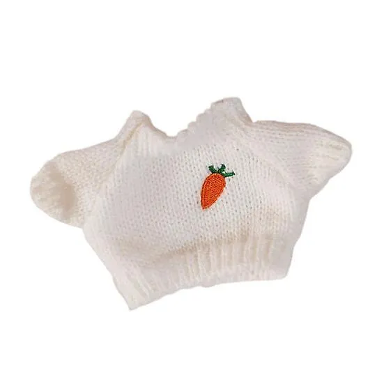 Doll Clothes Soft Cute Dress Up Dressing Props Stylish 20cm Idol Overalls Hat Scarf Sweater  Daily Wear Birthday Gift
