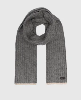 MooRER HOBART gray cashmere scarf