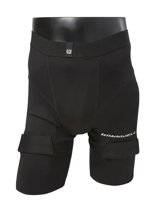 PANTALN CORTO WINNWELL DE COMPRESIN CON COQUILLA Y VELCROS YTH\JR.