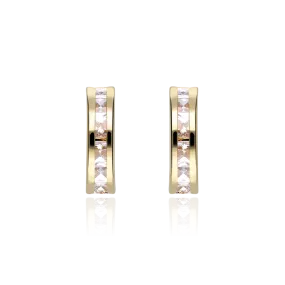 PENDIENTES "CLEARWATER" ORO 18K