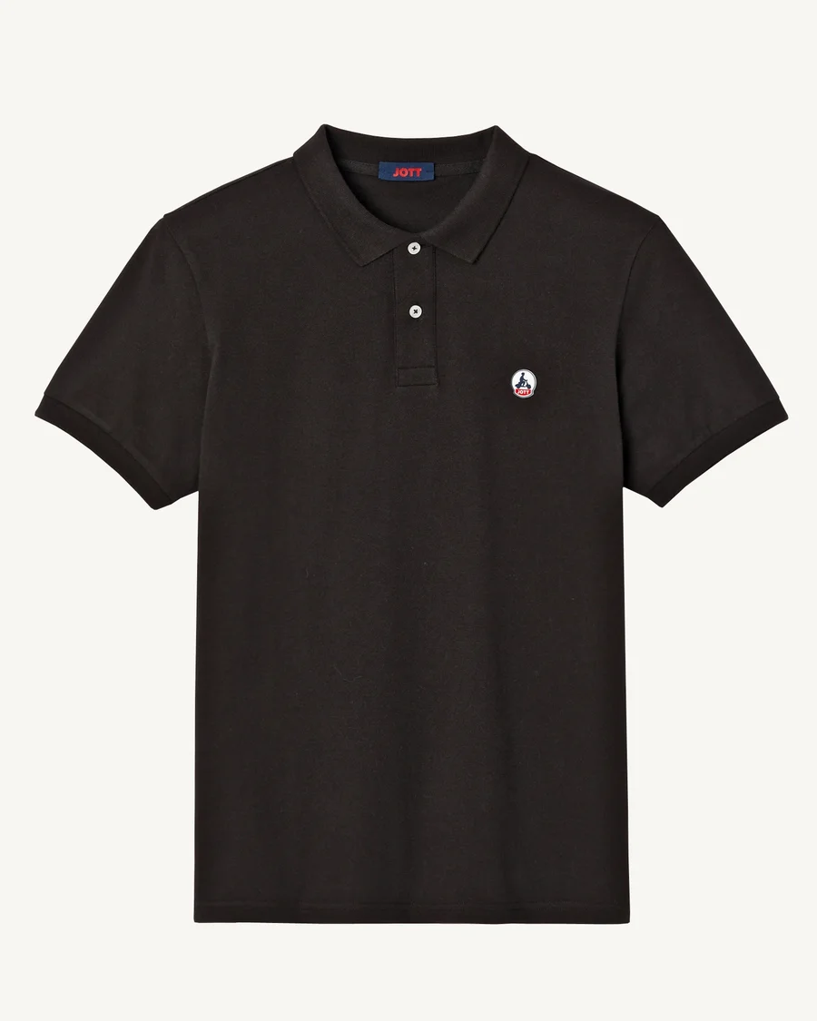 Polo manga corta Jott de Hombre MARBELLA SS23MPOL10 – 999 NOIR Justoverthetop negro