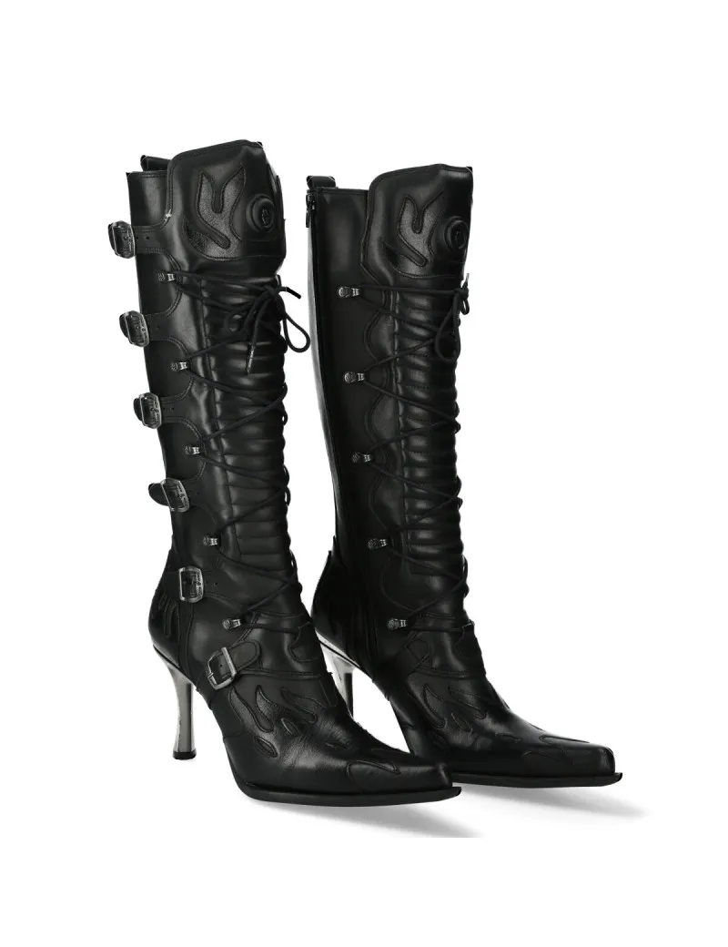 Punk black goth malicia boots