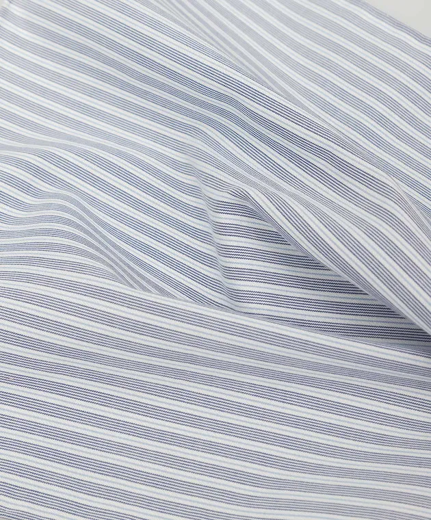 Stefano Ricci Children's blue striped scarf