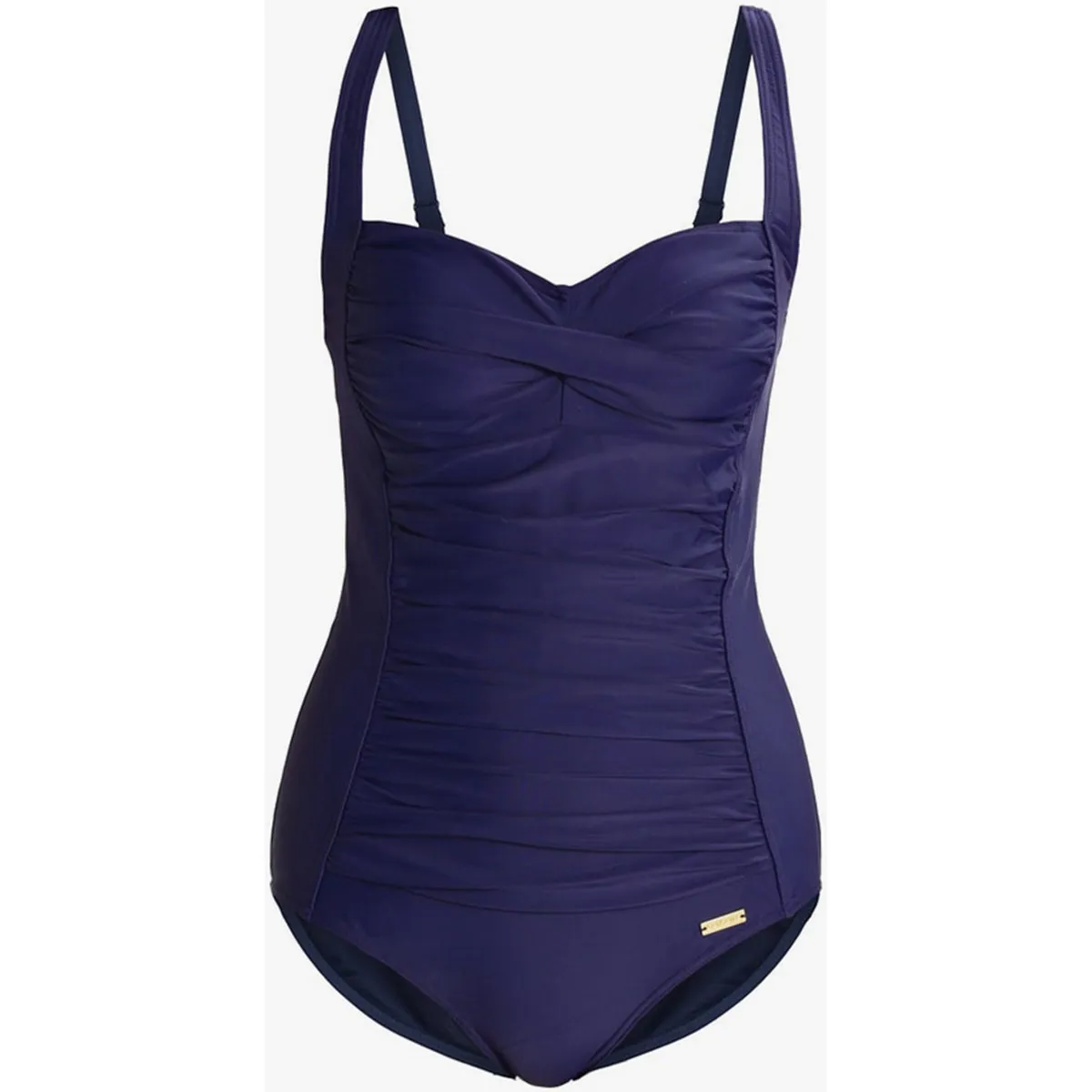 Traje de baño adelgazante 1 pieza TK-5 azul marino copas B a