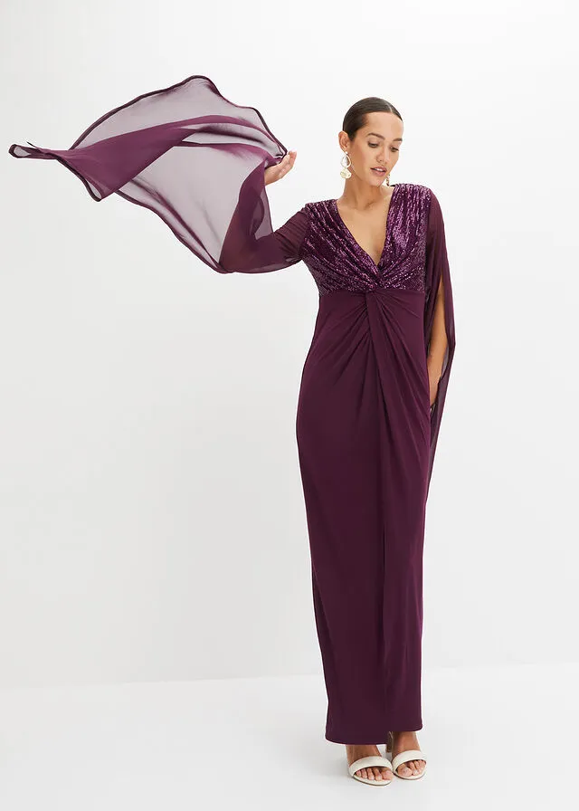 Vestido púrpura oscuro